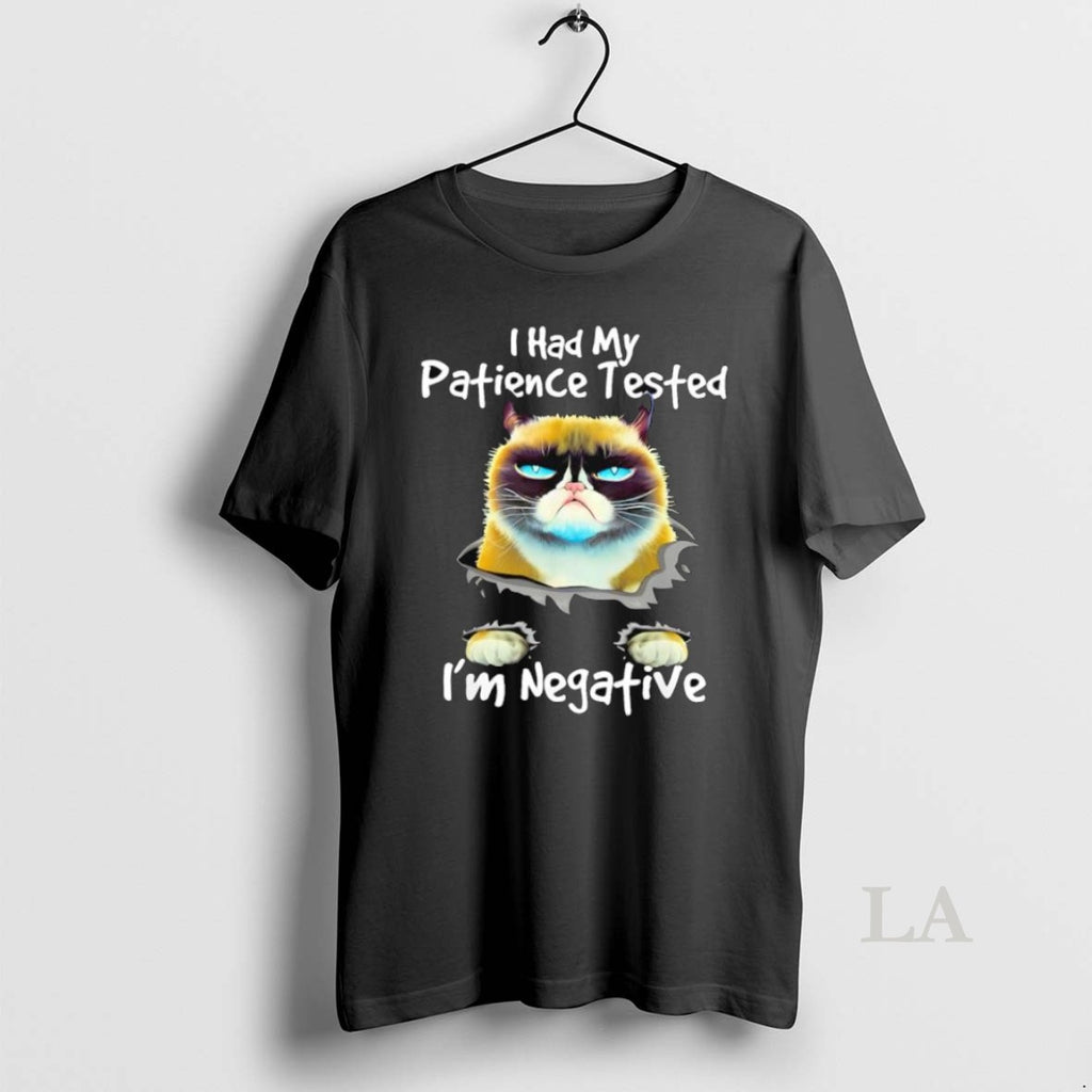 Original I Had My Patience Tested Im Negative Cat