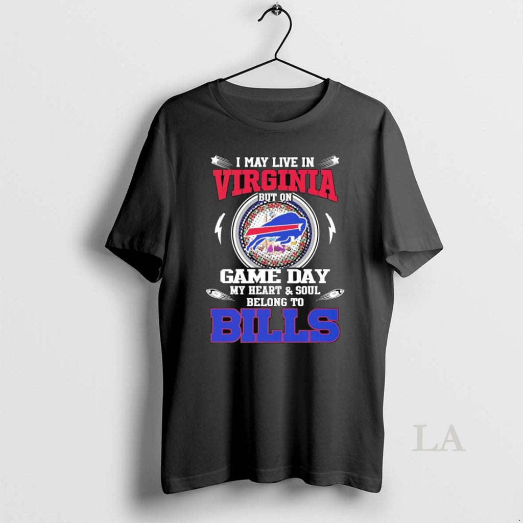 Original I May Live In Virginia But On Game Day My Heart Soul Belong To