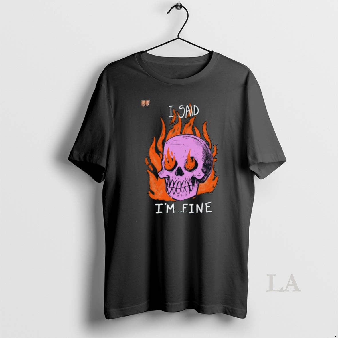 Original I Said Im Fine Skull Tee0
