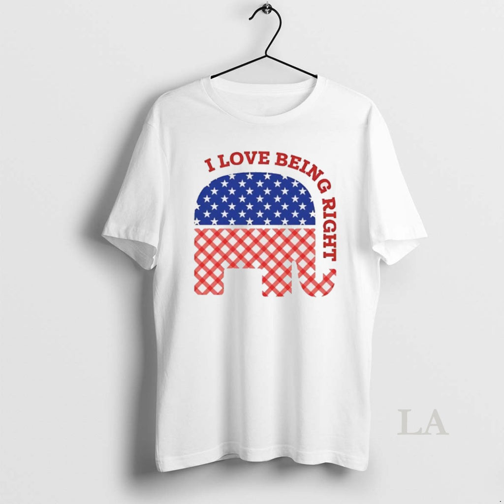 Original I Love Being Right Gop Elephant