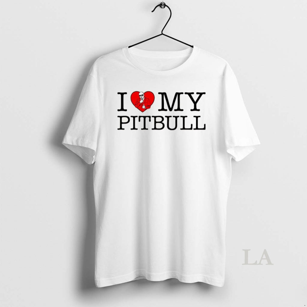 Original I Love My Pitbull Heart
