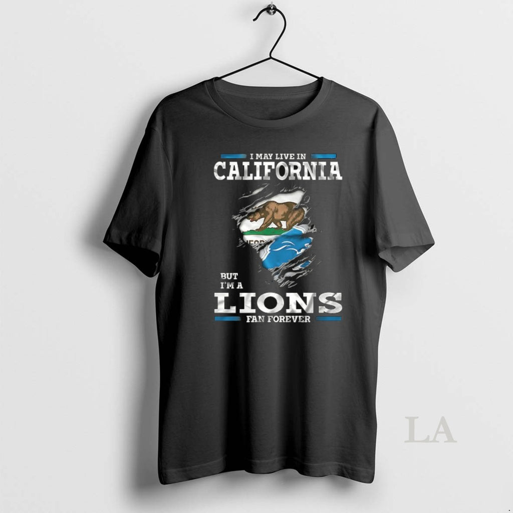 Original I May Live In California But Im A Detroit Lions Fan Forever Ceramic Ceramic