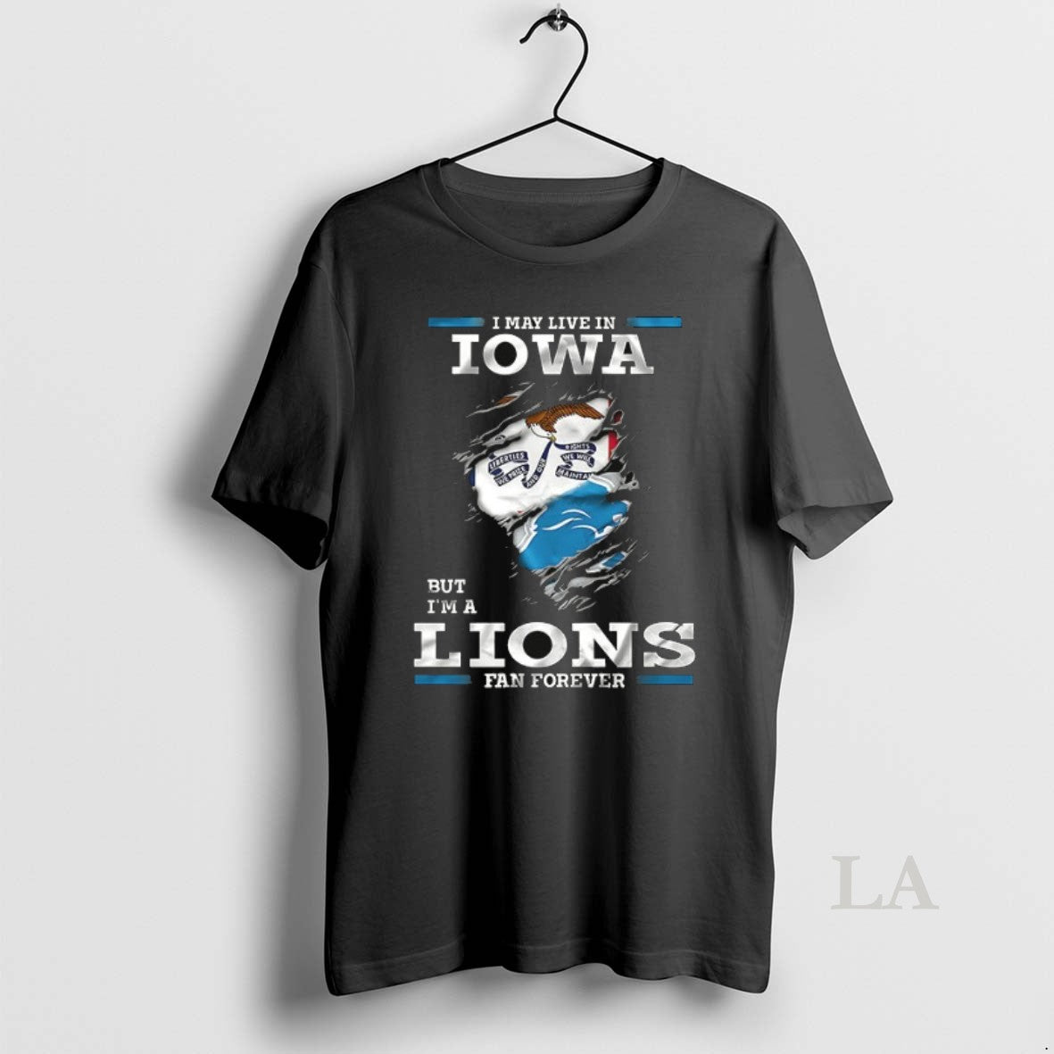 Original I May Live In Iowa But Im A Detroit Lions Fan Forever Ceramic Ceramic