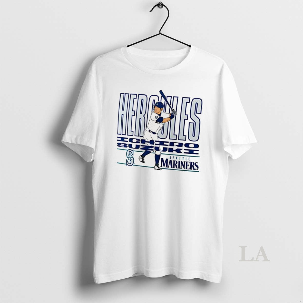 Original Ichiro Suzuki Seattle Mariners Baseball Cooperstown Player Graphic