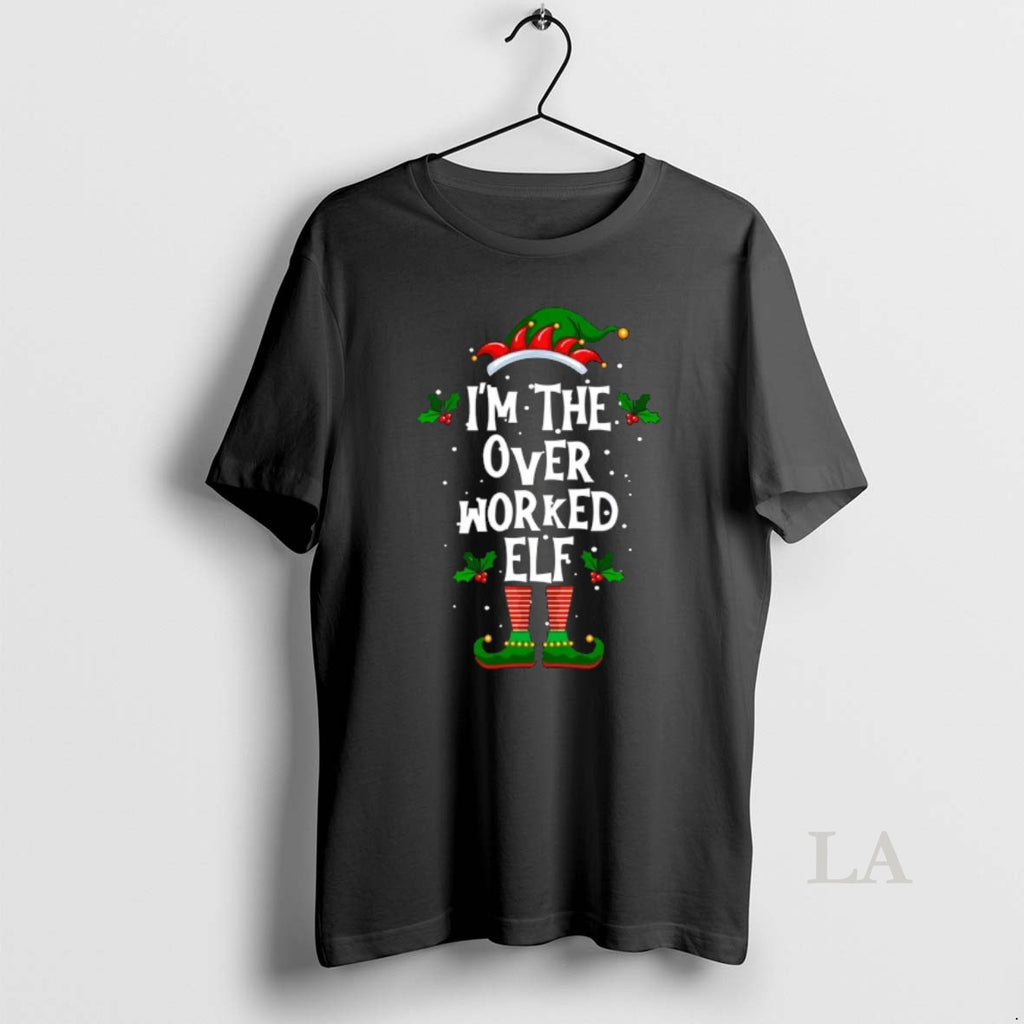 Original Im The Overworked Elf Christmas Xmas Pajama