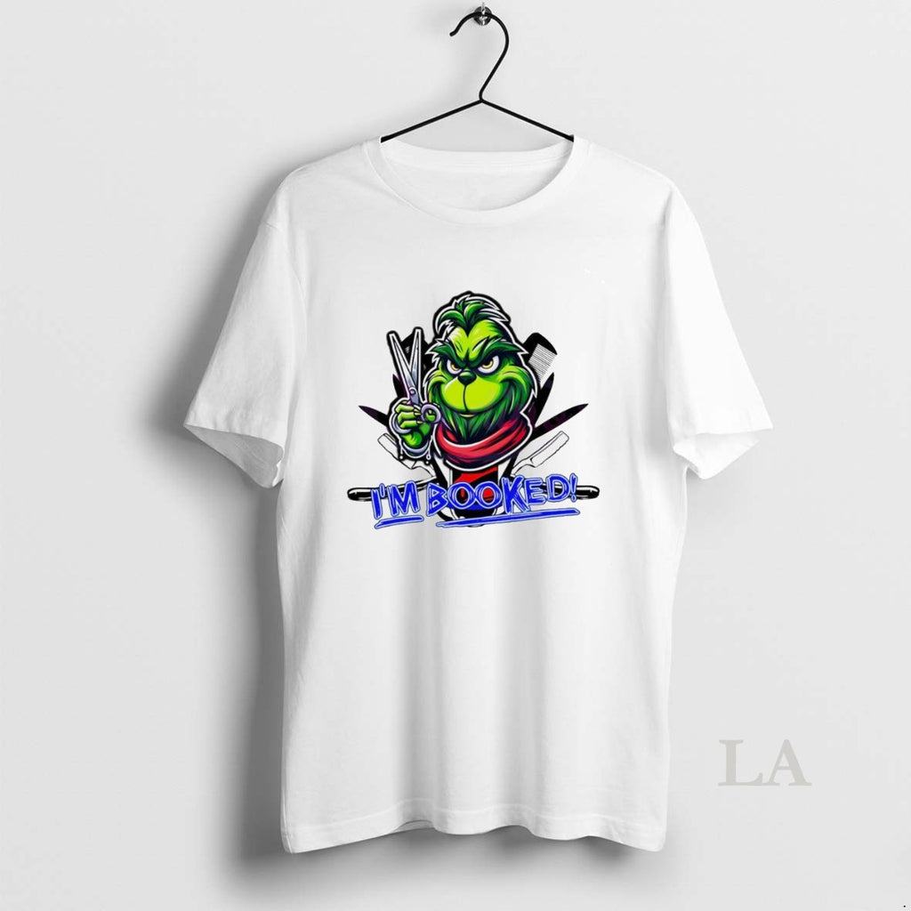 Original Im Booked Christmas Grinch Hair Stylist White