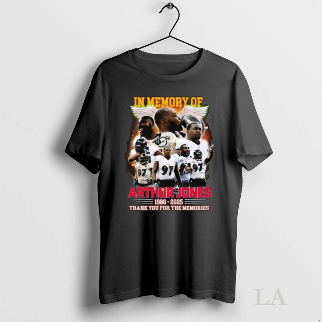 Original In Memory Of Arthur Jones Baltimore Ravens 2025 Thank You Signature Long Sleve