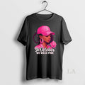 Original In October We Wear Pink Breast Cancer Awareness Girl Flower