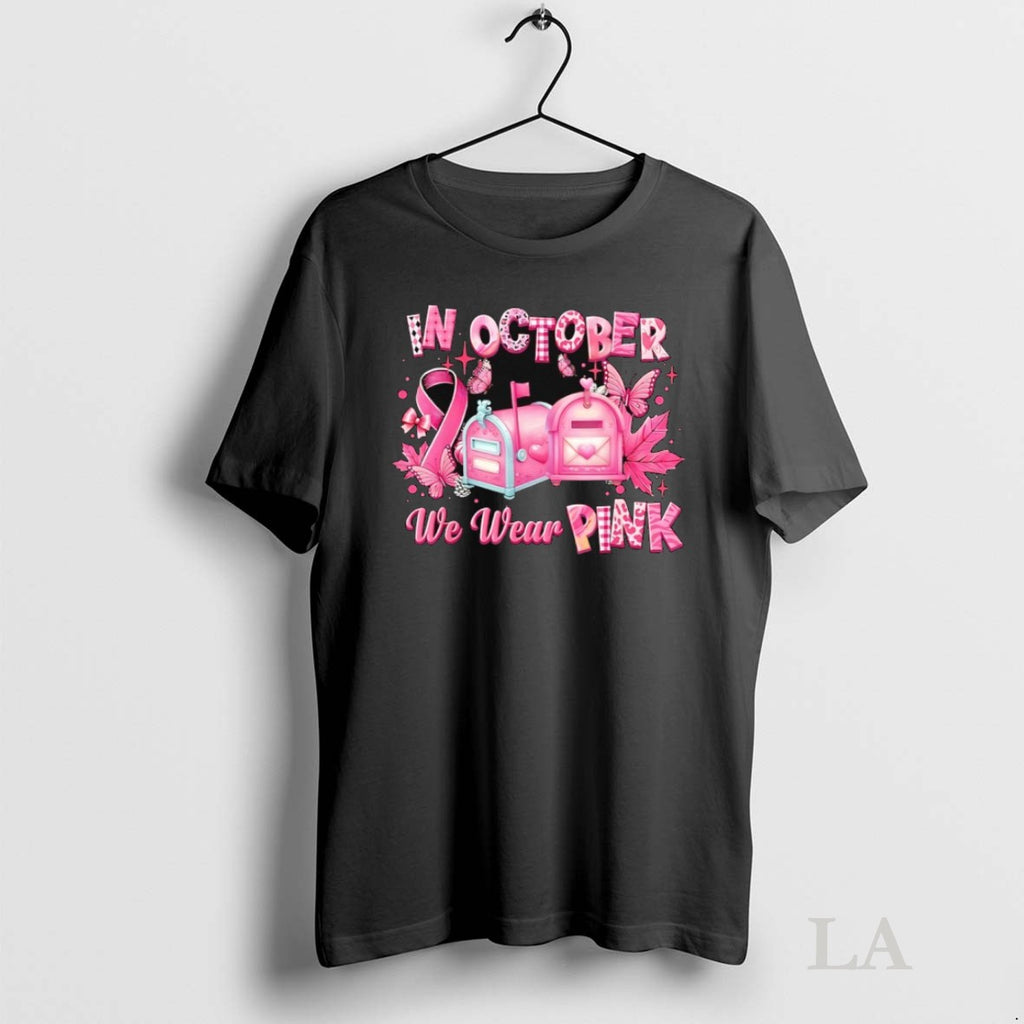 Original In October We Wear Pink Mail Box