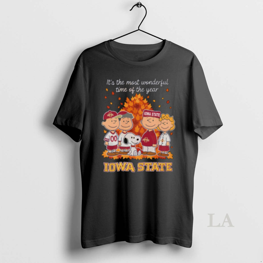 Original Iowa State Cyclones X Peanuts Fall Its The Most Wonderful Time Of The Year