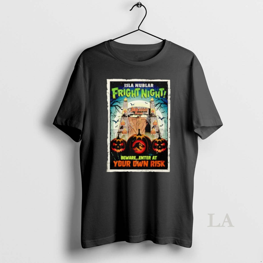 Original Isla Nublar Fright Night Bewareenter At Your Own Risk Halloween
