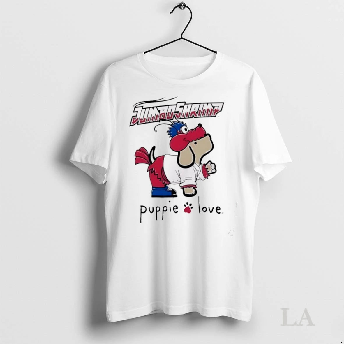 Original Jacksonville Jumbo Shrimp Puppie Love Sky Mascot