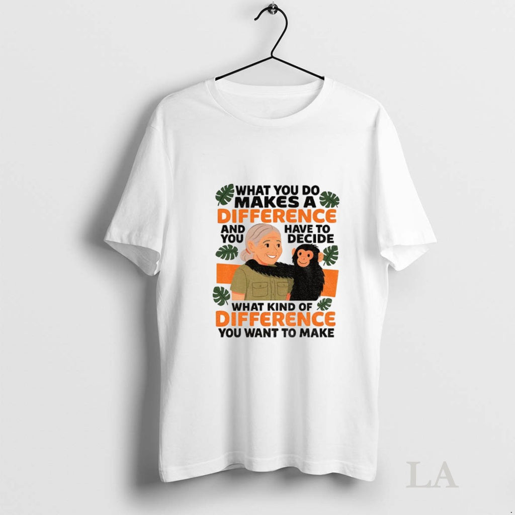 Original Jane Goodall Quote What You Do Makes A Difference