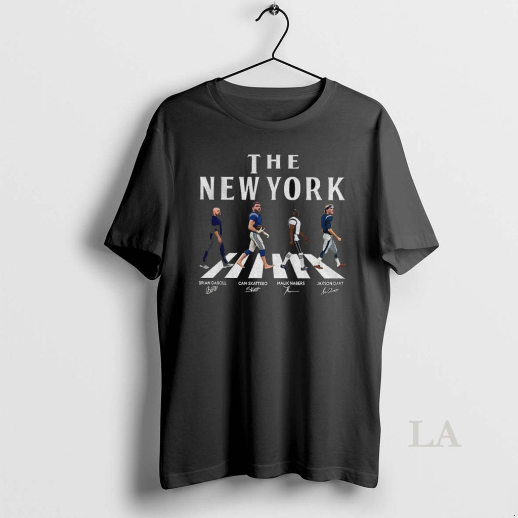 Original Jaxson Dart Malik Nabers Cam Skattebo Brian Daboll The New York Giants Abbey Road