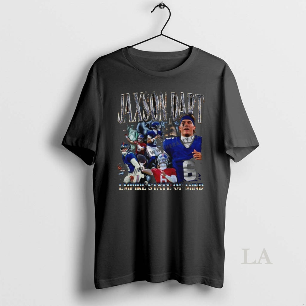 Original Jaxson Dart New York Giants Emprire State Of Mind