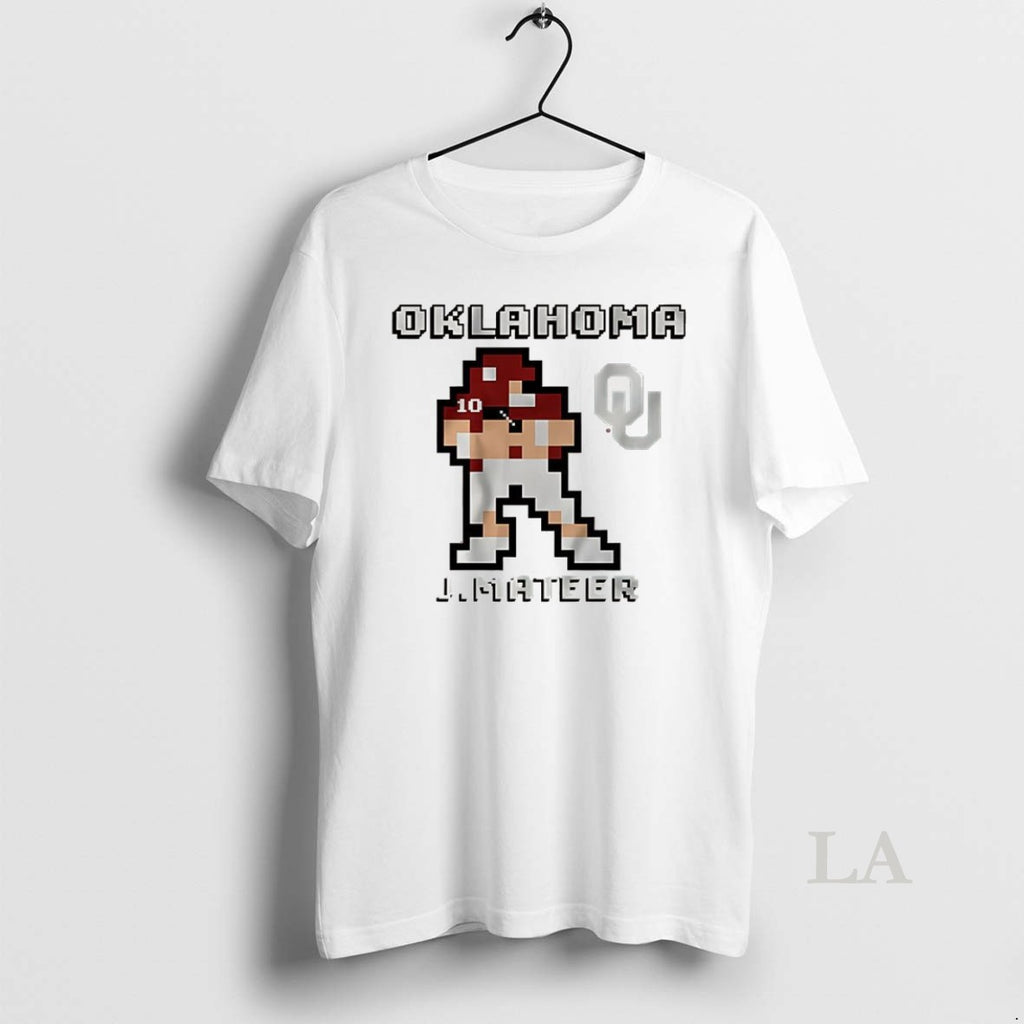 Original John Mateer Oklahoma Football Retro Baller 8 Bit Style