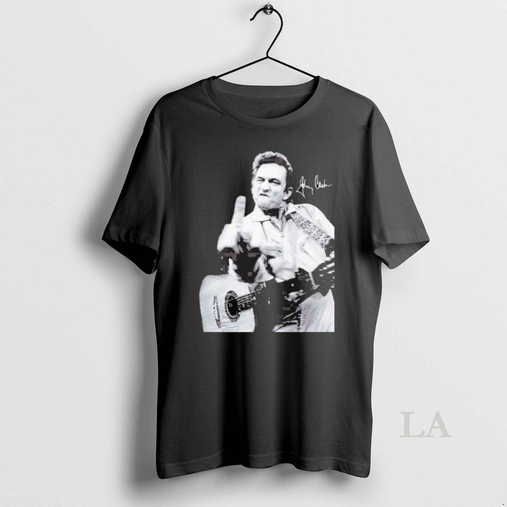 Original Johnny Cash Middle Finger Signature