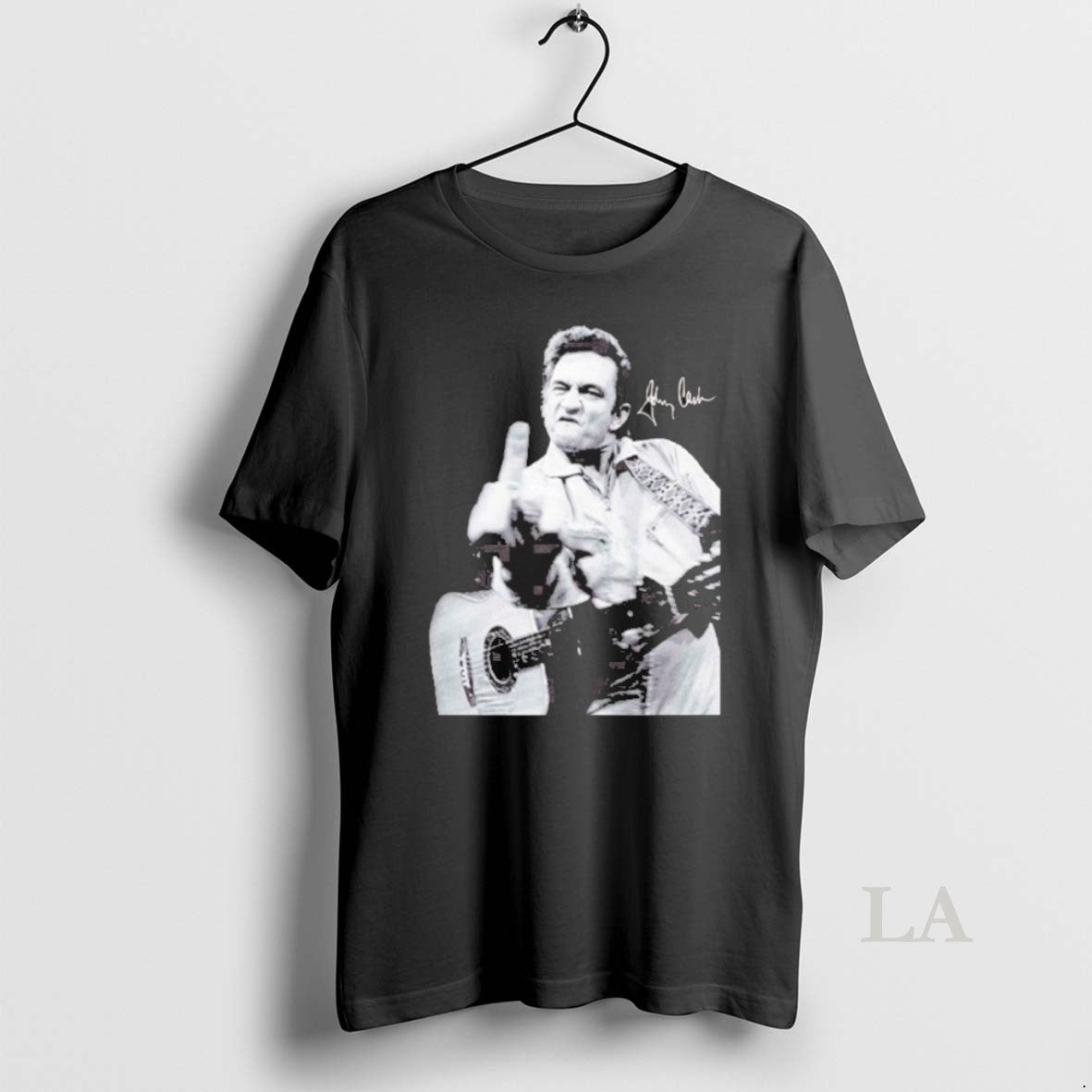 Original Johnny Cash Middle Finger Signature