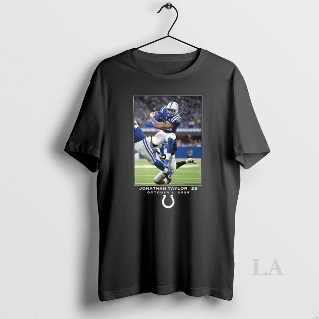 Original Jonathan Taylor Indianapolis Colts Running Back Leap Touchdown October 5 2025 Ceramic Ceramic And