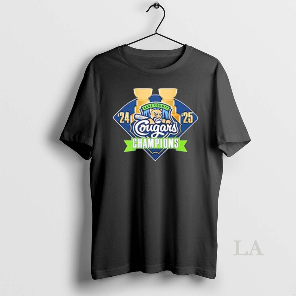 Original Kane County Cougars 2024 2025 Champions Logo