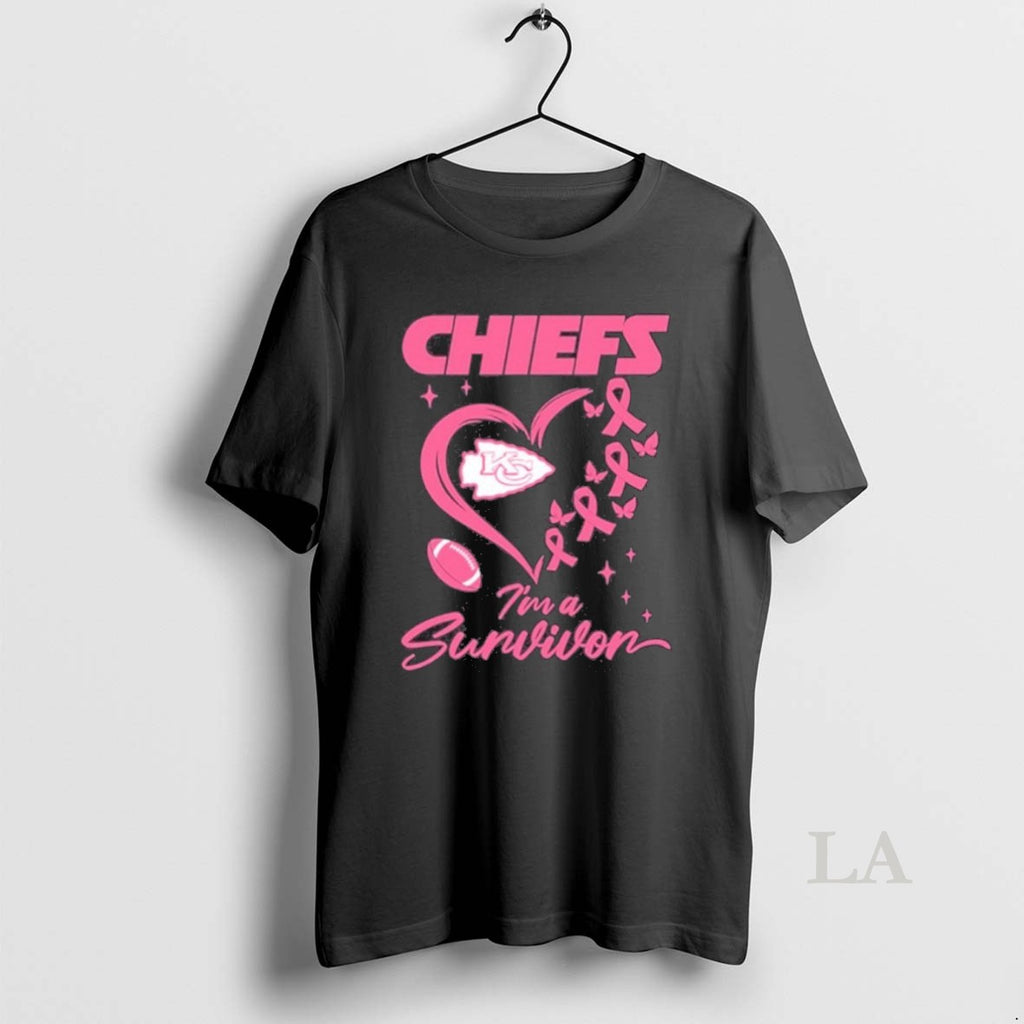Original Kansas City Chiefs Heart Logo Im A Survivor Ball