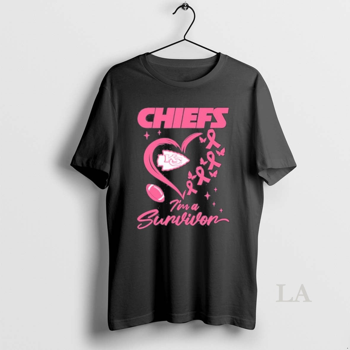 Original Kansas City Chiefs Heart Logo Im A Survivor Ball