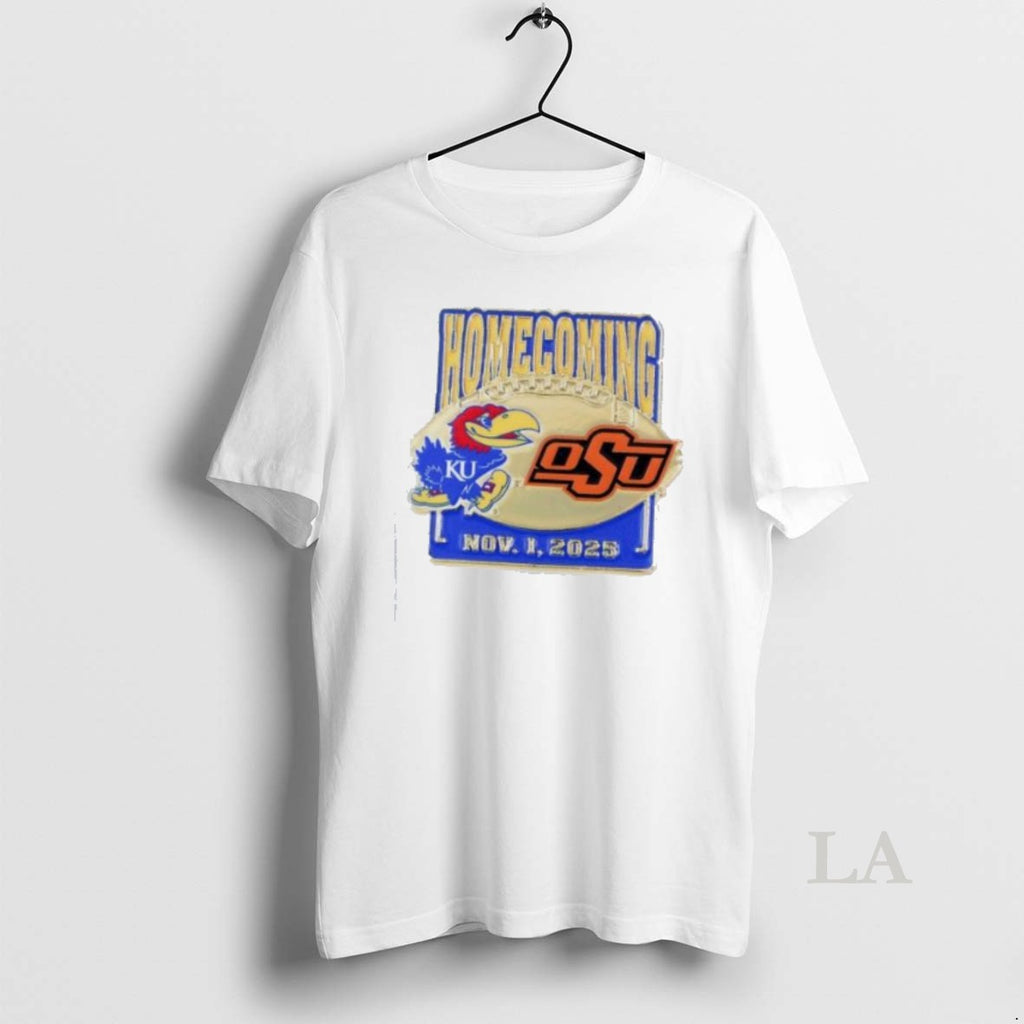 Original Kansas Jayhawks Vs Oklahoma State Game Day Home Coming Nov 1 2025