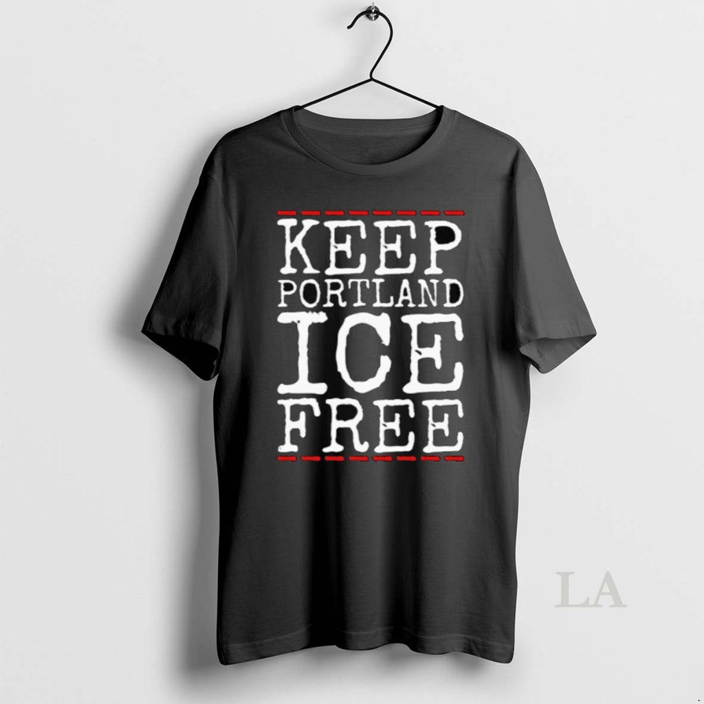 Original Keep Portland Ice Free Abolish Ice Anti Fascist Long Sleve