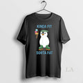 Original Kinda Fit Sorta Fat Funny Gym Penguin Weightlifting Workout