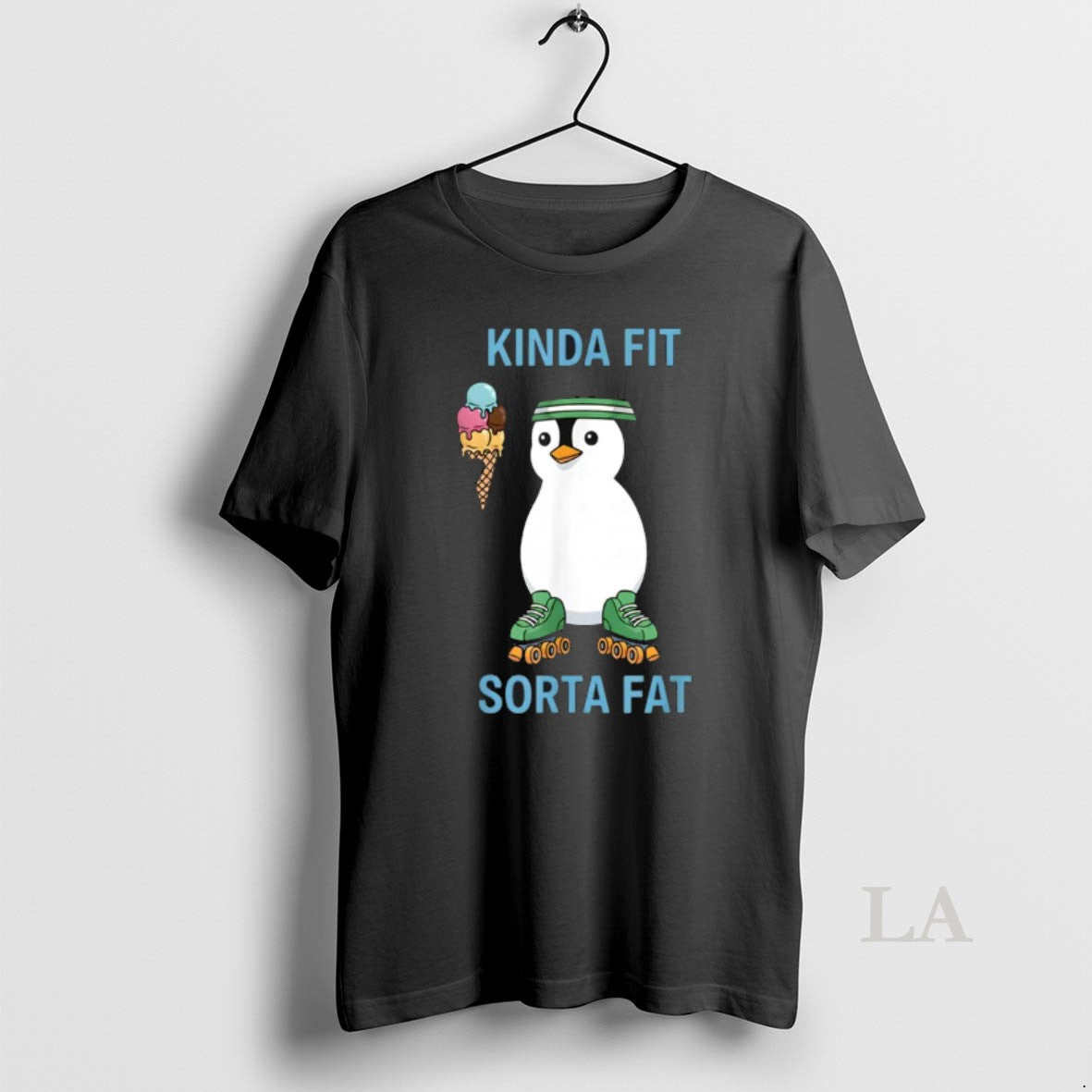 Original Kinda Fit Sorta Fat Funny Gym Penguin Weightlifting Workout
