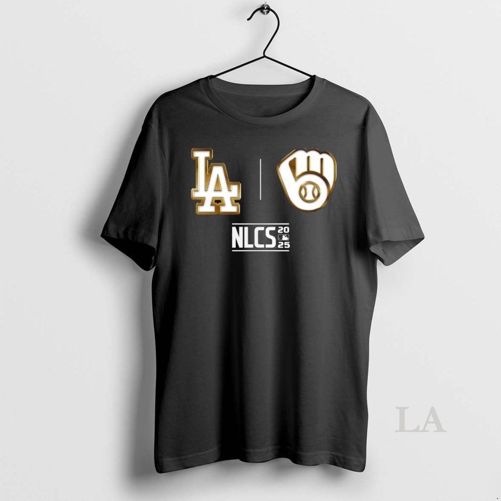 Original La Dodgers Vs Brewers 2025 Nlcs Game Logo