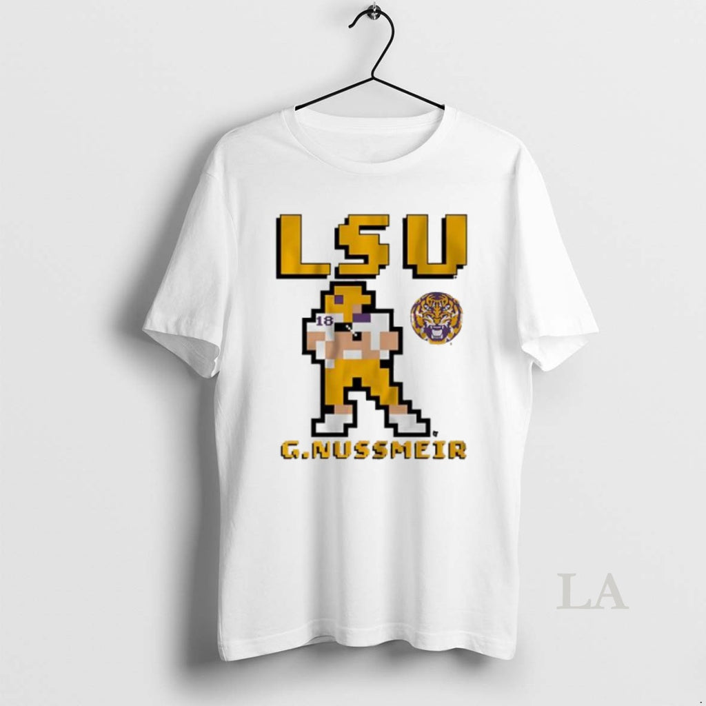 Original Lsu Football Garrett Nussmeier Retro Baller Graphic