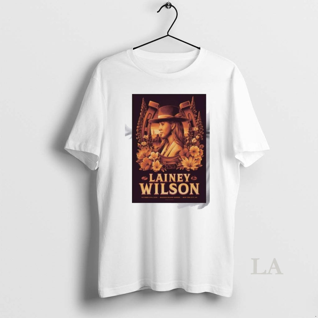 Original Lainey Wilson Oct 10 2025 Madison Square Garden In New York Ny T Men