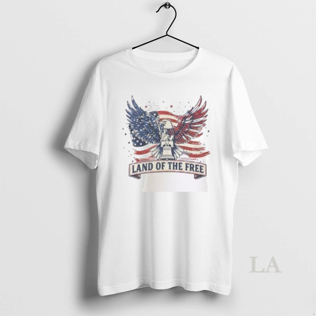 Original Land Of The Free Eagle Usa Flag
