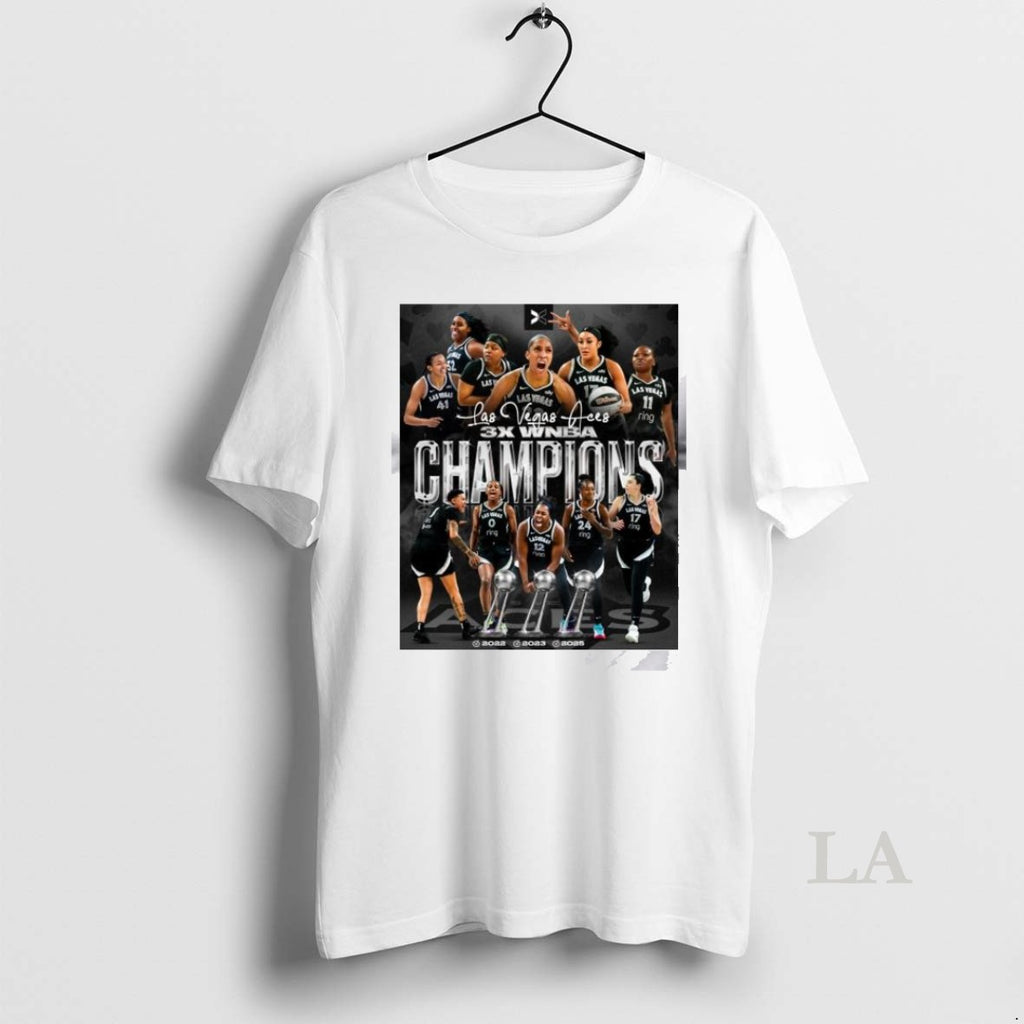 Original Las Vegas 3x Wnba Champions 2022 2023 2025 T Men