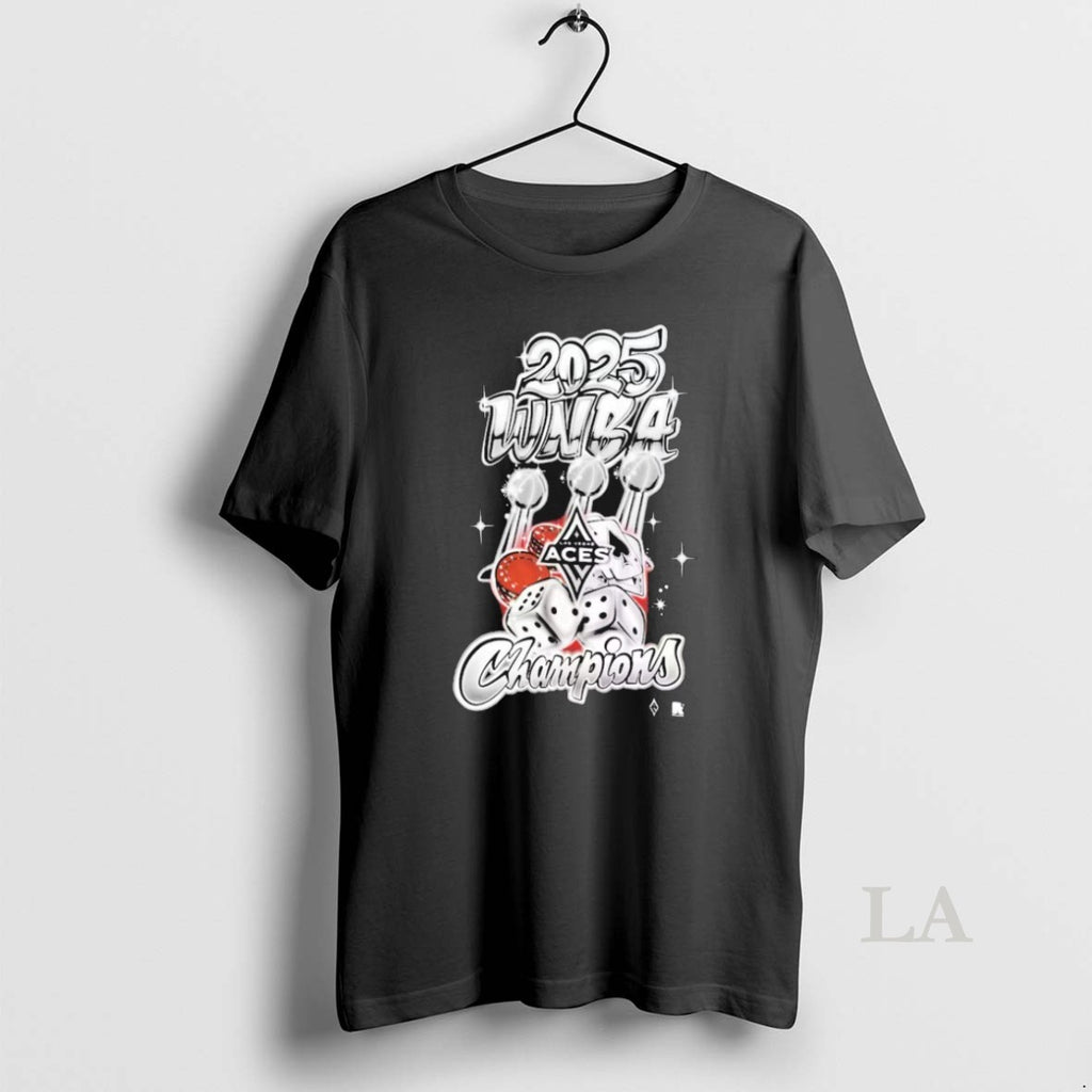 Original Las Vegas Aces 2025 Wnba Finals Champions Graffiti Trophies