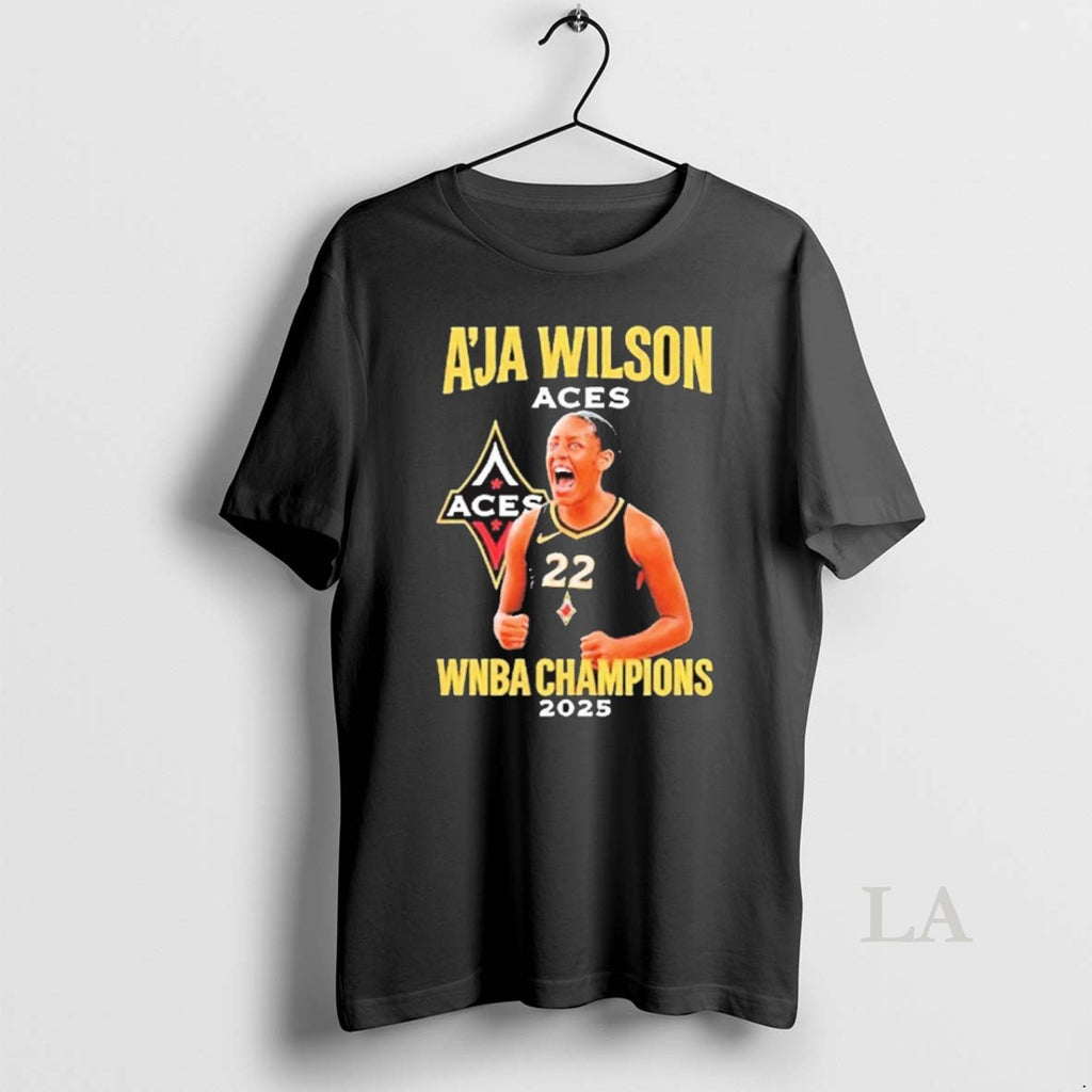 Original Las Vegas Aces Aja Wilson Wnba Champions 2025 Graphic