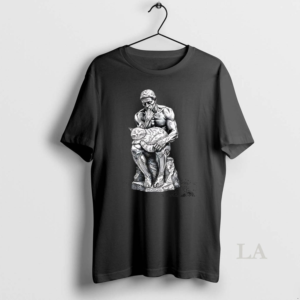 Original Le Penseur The Thinker Pets The Cat