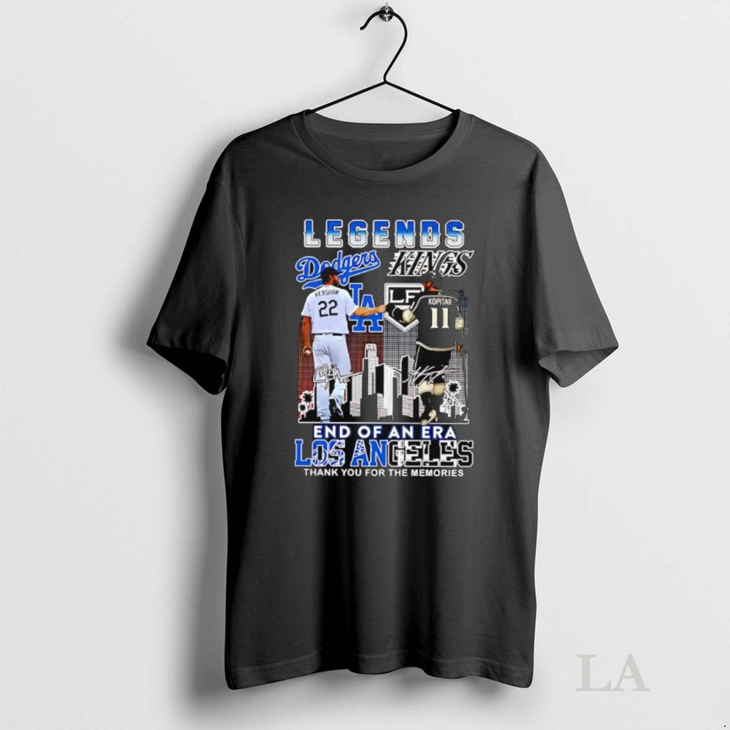 Original Legends Of The Clayton Kershaw La Dodgers Anze Kopitar La Kings End Of An