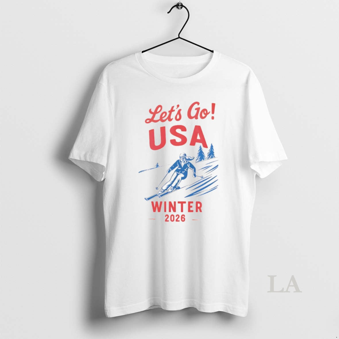 Original Lets Go Usa Winter Olympic 2026 Milano Cortina