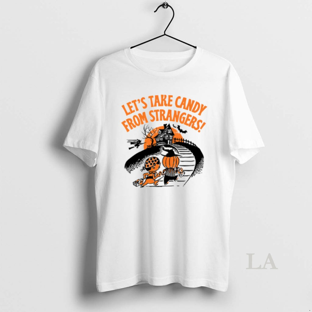 Original Lets Take Candy From Strangers Halloween White Men Allbluetees Men