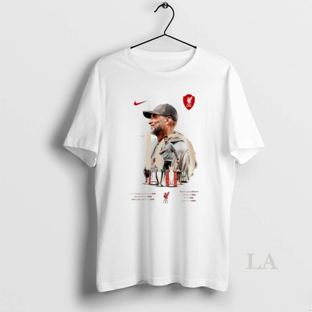 Original Liverpool Fc X Jurgen Klopp 10th Anniversary