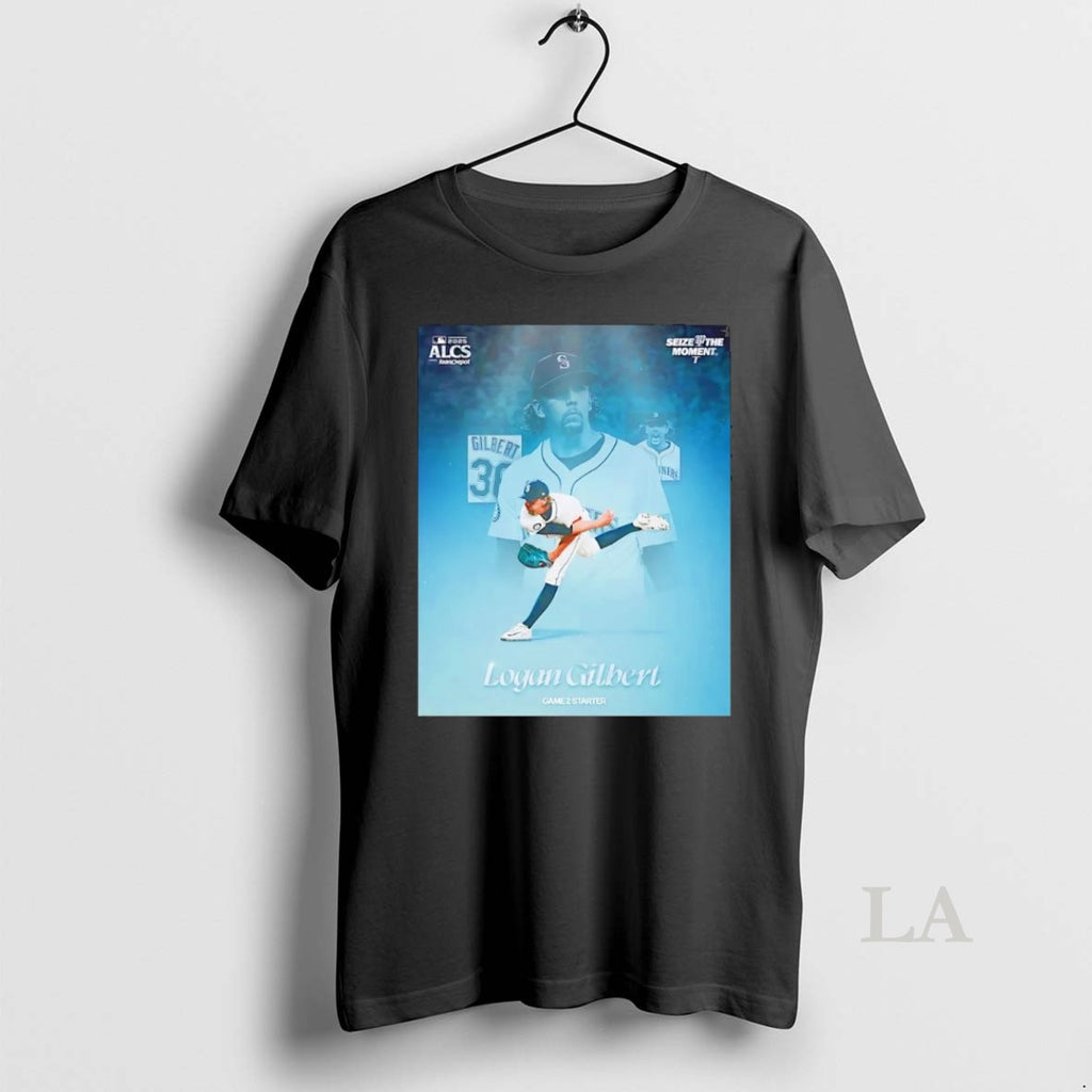 Original Logan Gilbert 2025 Alcs Seize The Moment Seattle Mariners