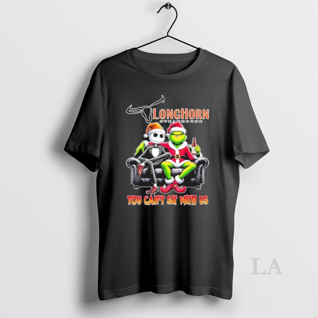 Original Longhorn Logo Santa Jack And Grinch You Cant Sit With Us