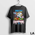 Original Los Angeles Dodgers 2025 Nl West Division Champions 4 Peat Mascot Fireworks Long Sleve