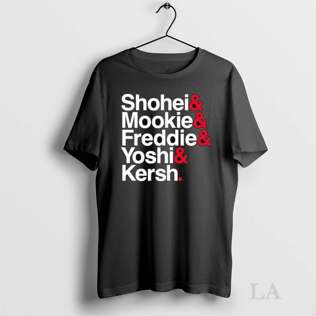 Original Los Angeles Dodgers Baseball Ampersand Stars Shohei And Mookie And Freddie And Yoshi And