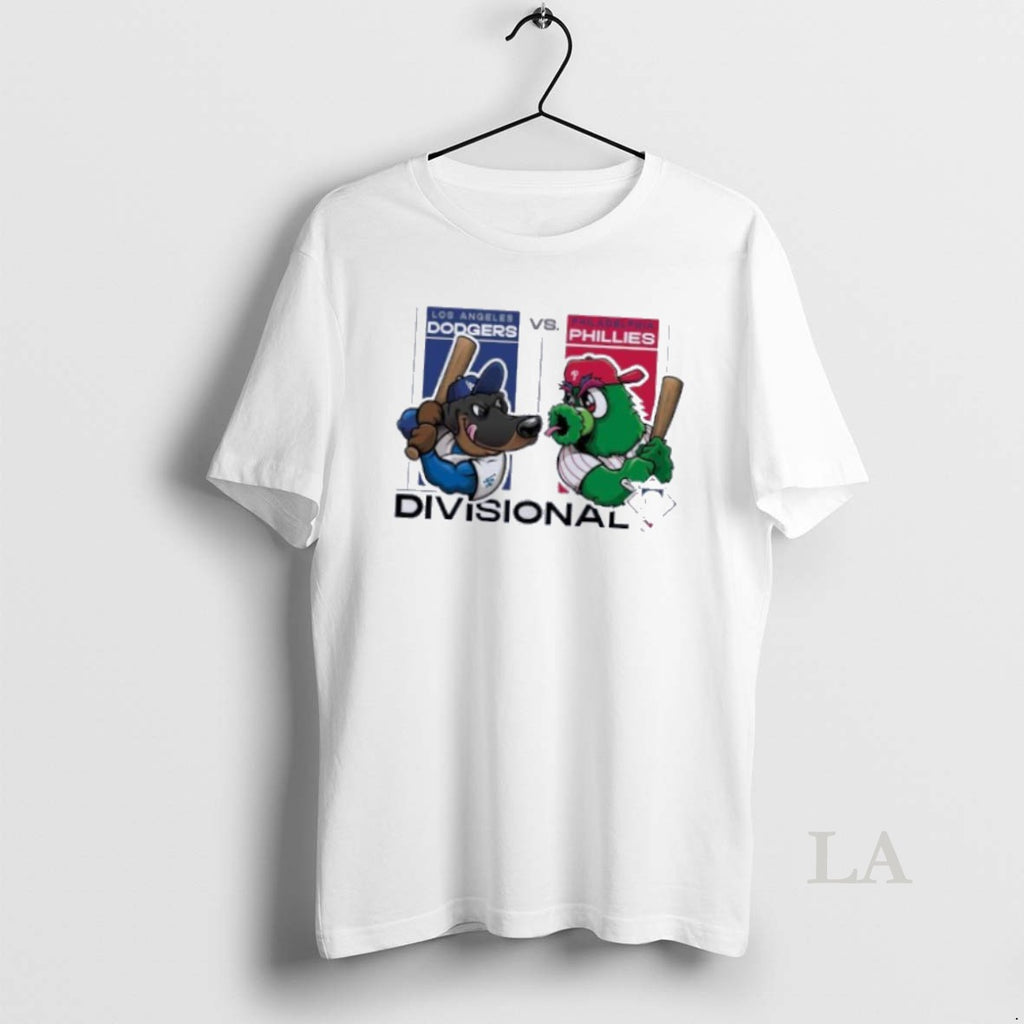 Original Los Angeles Dodgers Vs Philadelphia Phillies 2025 Alds Mascot Matchup Mlb Merchandise