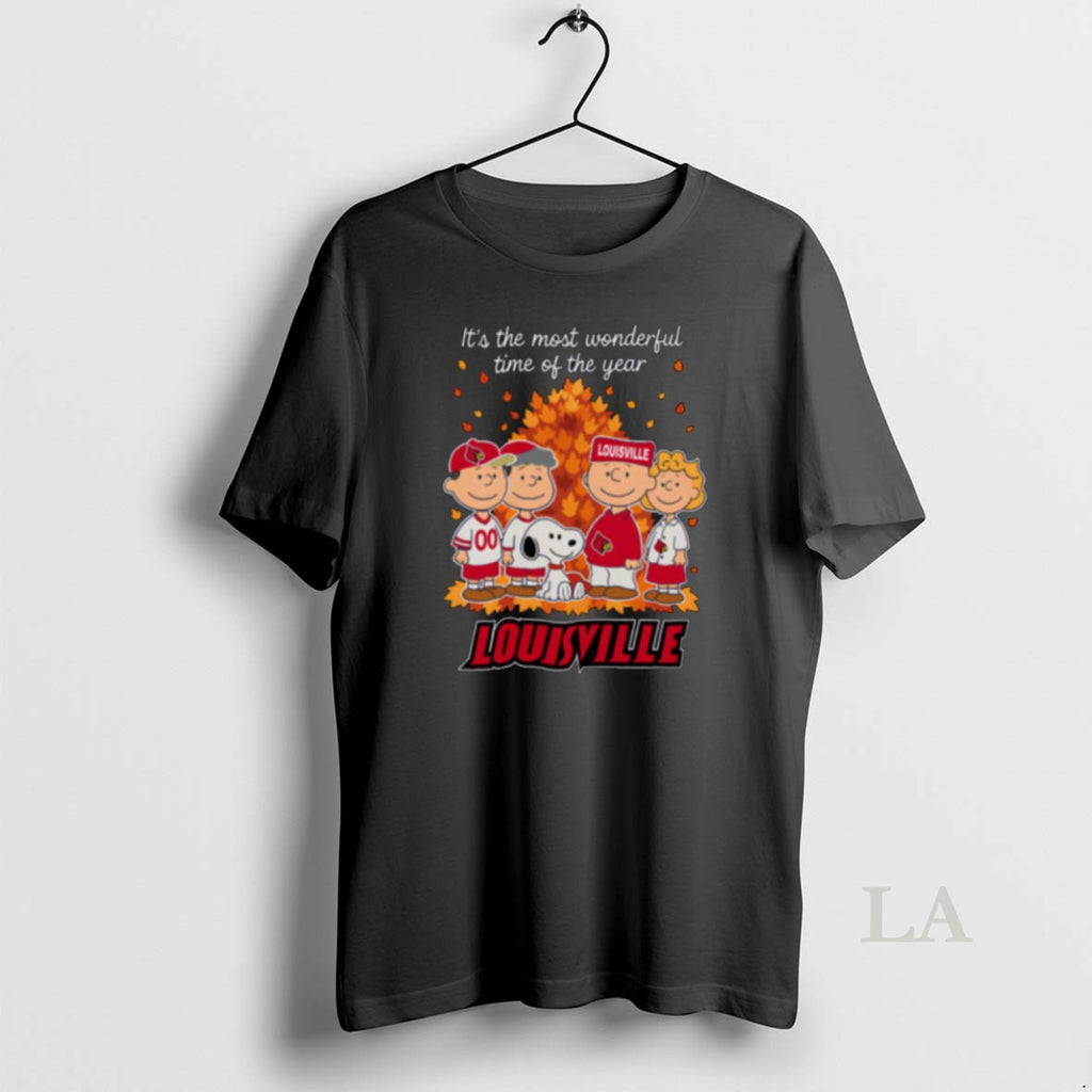 Original Louisville Cardinals X Peanuts Fall Its The Most Wonderful Time Of The Year
