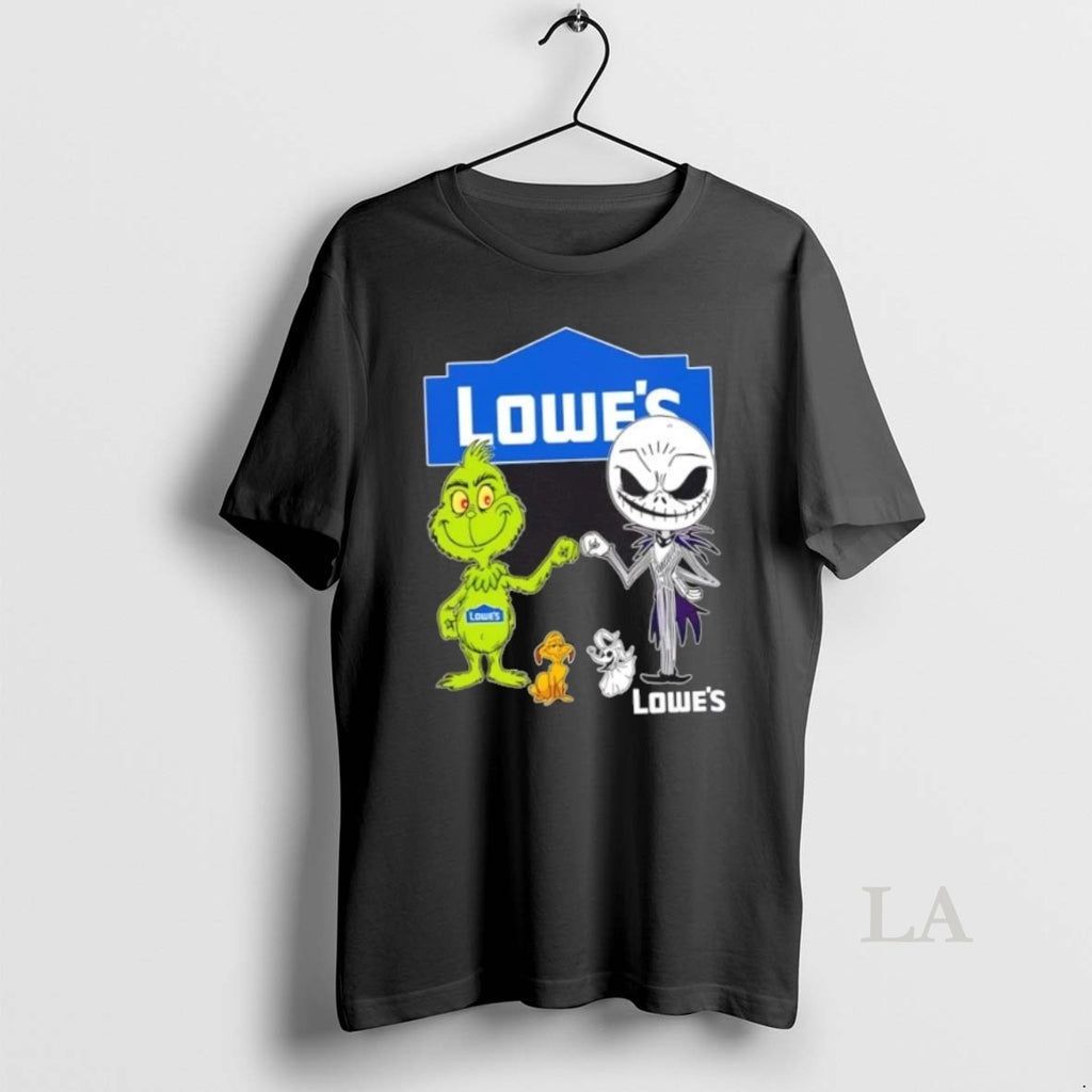 Original Lowes X Grinch And Jack Skellington Fist Bump Friends