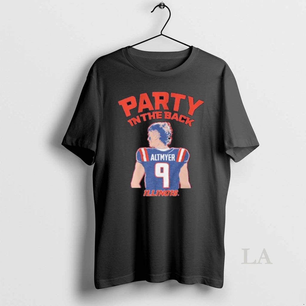 Original Luke Altmyer Party In The Back Illinois Football
